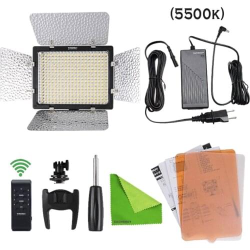 Yongnuo YN300-III 3200K-5500k Color Temperature Pro LED Video Light for DV Camcorder Canon Nikon Pentax Olympus + 1 Ac-Adapter