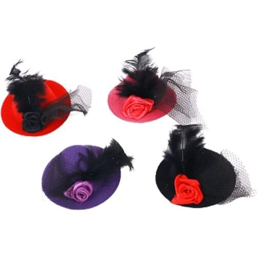 Fashion Top Hat Hairpin Random 1 Sets Fit 18 Inch American And 43cm New Born Baby Doll Accessories, Generation Childrens Toys