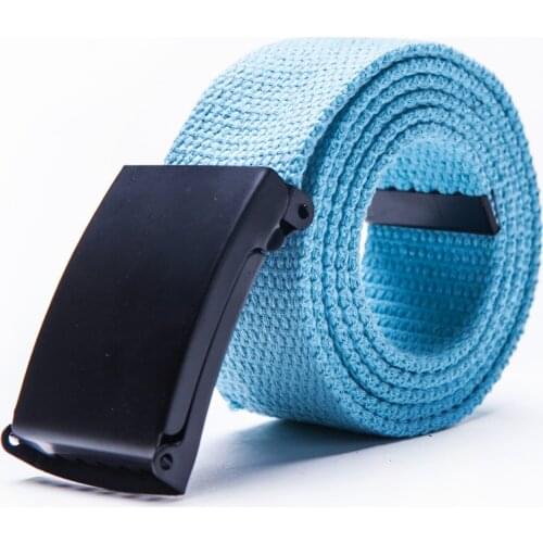 LGFD16022 gun color buckle new young man girls canvas cotton belts