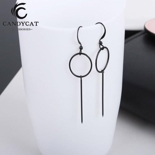 Vintage Trendy Drop Earrings For Women Fashion Geometric Earrings Simple Hollow Round Hanging Earrings Jewelry Party Wholesale