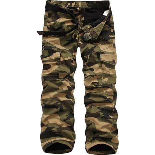 Winter Double Layer Mens Cargo Pants Men Warm Thick Baggy Cotton Outdoors Trousers Casual Army Military Camouflage Tactical