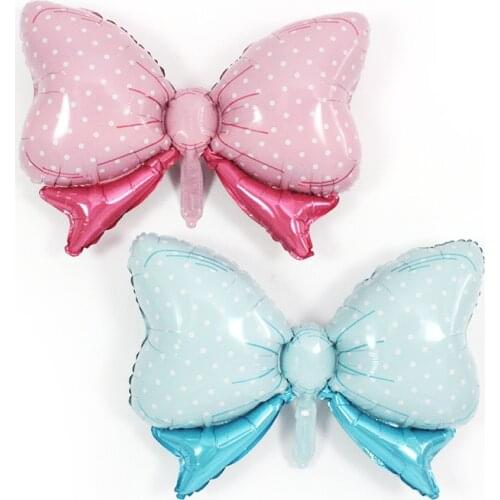 1pcs Baby Shower Balloon It Is A Boy Girl Balloons 1st Birthday Bow Birthday Party Decorations Kids Baloon