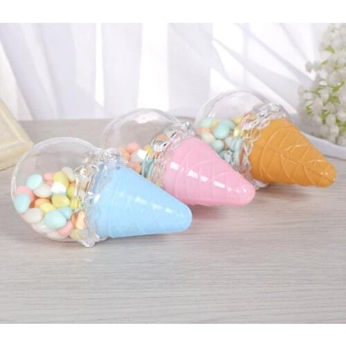 1pcs Sweet-shaped transparent plastic magpie box wedding supplies candy box Birthday Party Wedding Supplies