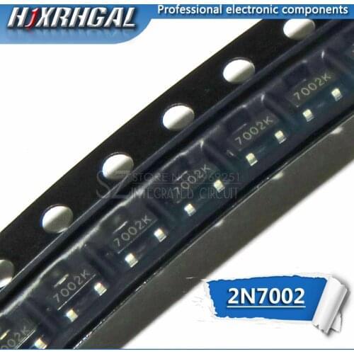 100PCS 2N7002LT1G SOT23 2N7002 SOT SOT-23 SMD 702 Small Signal MOSFET 60 V, 115 mA, N-Channel new and original HJXRHGAL