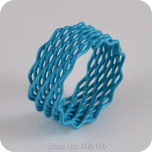 100x Mesh rings Mix Colors Paint Womens Party Gift Fashion jewelry