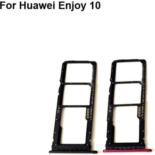 2PCS For Huawei Enjoy 10 ART-AL00x New Tested Sim Card Holder Tray Card Slot Sim Card Holder Replacement Enjoy10