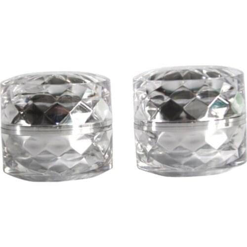2Pcs Clear Jars With Screw Lids For Scrubs Oils Salves Creams Lotions Balms