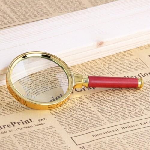 3PCS magnifying glass magnifier glasses helping hand Reading Ultra clear Diameter 60mm 70mm 80mm 900mm Detachable handle gift
