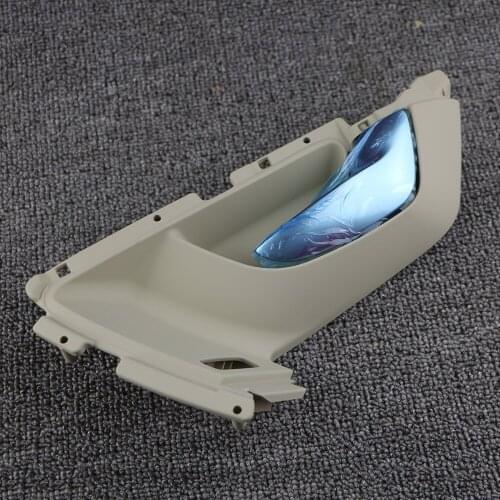 39856985 39857005 Front Right Beige Door Handle Inside Interior Chrome Passenger For VOLVO XC60 2009 2010 2011 2012 2013