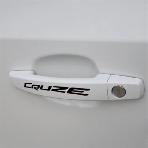 4pcs Car Body Doorhandle Sticker Door Handle Decal For Chevrolet Cruze Cruz Sports Styling Auto Racing Decoration Accessories