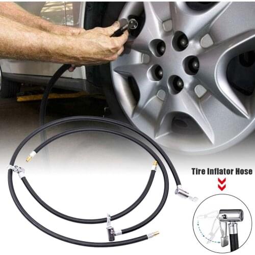 40/60/100CM Air Compressors Inflators Metal Car Inflator Hose Flexible Clip On Air Tyre Tire Chuck Tool Garage Equipment Tools