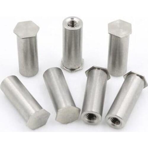 50Pcs M2 M2.5 M3 M4 M5 M6 PEM Nuts Blind Hole Standoff Stainless Steel 304