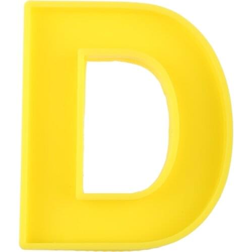 Y1UE Large Alphabet Ornaments Epoxy Resin Mold A-Z Letters Home Decorations Silicone Mould DIY Crafts Jewelry Casting Tools