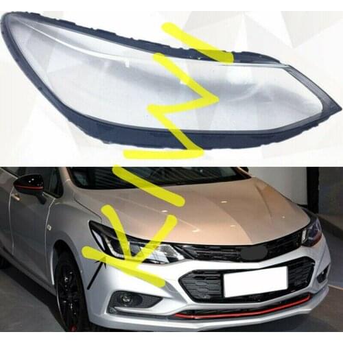 For Chevrolet Cruze 2016 2017 2018 High quality Right Side Headlight Cover Transparent PC With Glue 1pcs