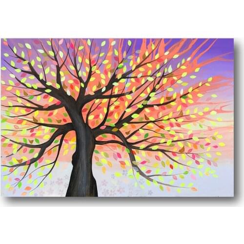 Dpsprue 5d Diy Square/Round Diamond Painting Colorful Tree Embroidery Diamond Paintings Needlework Mosaic Kit Painting Gift