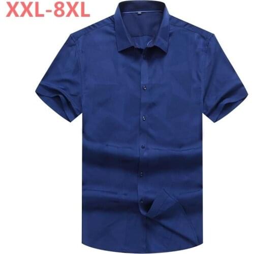 Large big size New Fashion Short Sleeve Silk Hawaiian Shirt Men Summer Casual Floral Shirts Men Plus Size 10XL 8XL 6XL 5XL 4XL