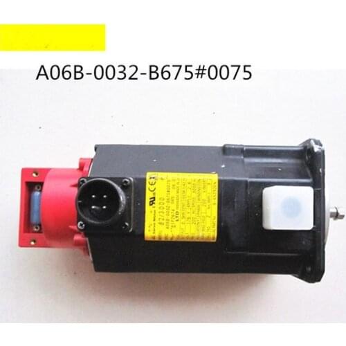 USED 100% TESTED A06B-0032-B675#0075 FANUC A06B-0032-B675#0075 AC SERVO MOTOR A06B-0032-B675#0075 A06B-0032-B675