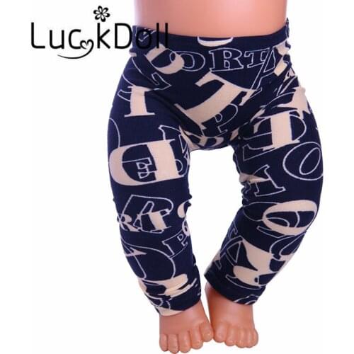 Black letters tights Doll Clothes Wear fit 18 inch ,43cm -, Children best Birthday Gift