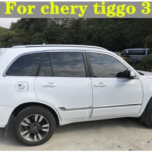For chery tiggo 3 1620 Full car window trim strip modified door and window bright strip stainless steel sequin sticker