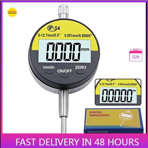 IP54 Oil-proof Digital Micrometer 0.01mm 0.001mm Electronic Micrometer Metric/Inch 0-12.7mm/0.5" 0-25.4mm Precision
