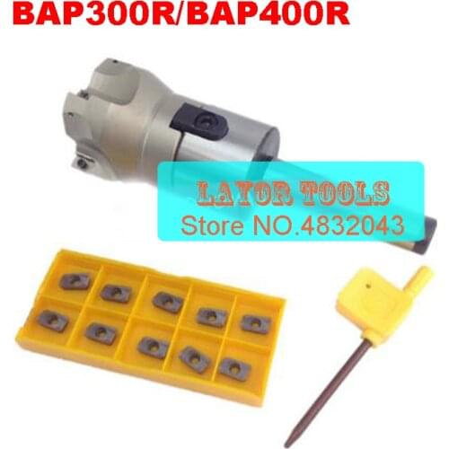 New MT2 FMB22 M10 MT3 FMB22 M12 MT4 FMB22 Shank 300R 50 22 50mm Face Milling CNC Cutter + 10pcs APMT1135 Inserts For Power Tool