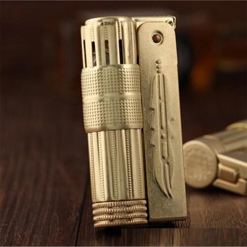 IMCO Lighter Original IMCO 6700 Gasoline Lighter Pure Copper Classic Logo Business Gift Outside Tool With Fine Case