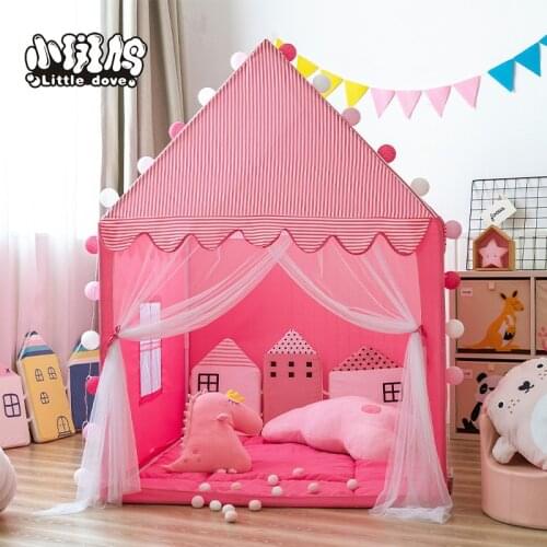 Pet tent, childrens indoor tent, home bed mosquito net princess girl boy game house big house toy house split bed artifact