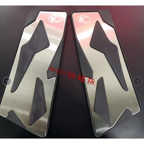 Motorcycle Footboard Steps Motorbike front & Rear Footbord For KYMCO AK 550 AK550 2017 2018 Footrest Pegs Plate Pads