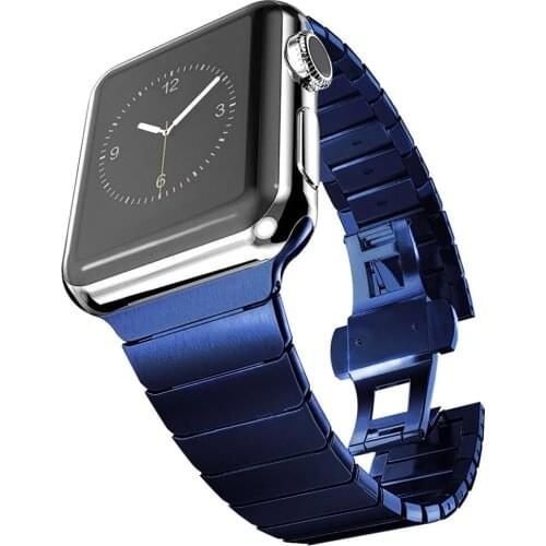 Strap For Apple watch band 44mm 42mm 40mm 38mm iwatch bracelet Metal stainless steel correa for apple watch series 6 5 4 3 2 se