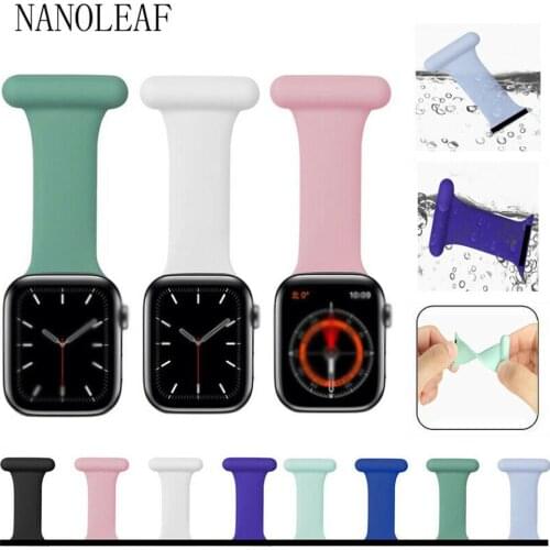 Nurse Watch Band for Apple Watch 38MM 42MM 40Mm 44MM Soft Silicone Replacement Wristband for iWatch Series 6/5/4/3/2/1/SE