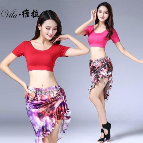 2018 new practice uniforms Belly dance performance costumes practice exercises costumes belly dance skirt set for lady