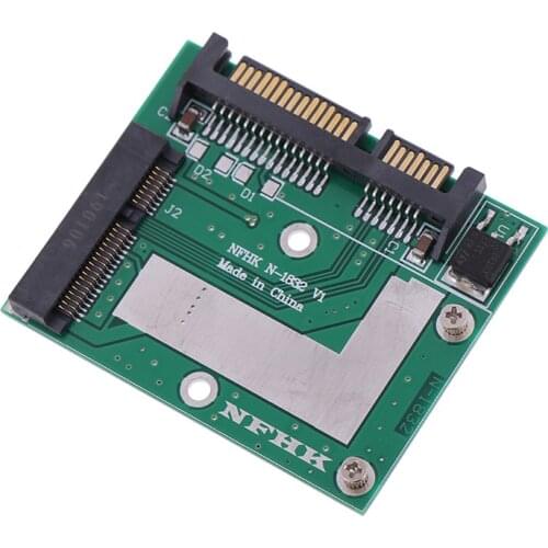 1pcs mSATA SSD to 2.5'' SATA 6.0gps adapter converter card module board mini pcie ssd