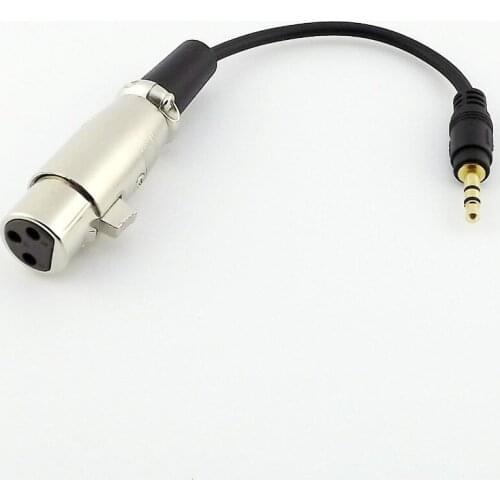 1x 3.5mm Stereo Male to XLR 3Pin Female Audio Mixer Amplifier Decoder Connector Cable Cord 6 inch/15cm