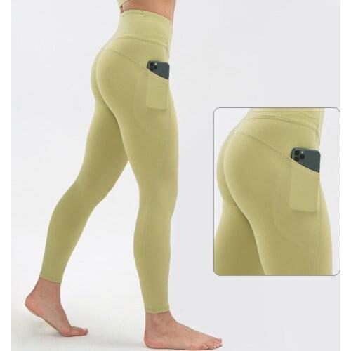 2021 Power Gym Tight Sport Suits Women Pockets Pant High Waist Sports Tight Leggings Super quality Stretch Fabric Tight