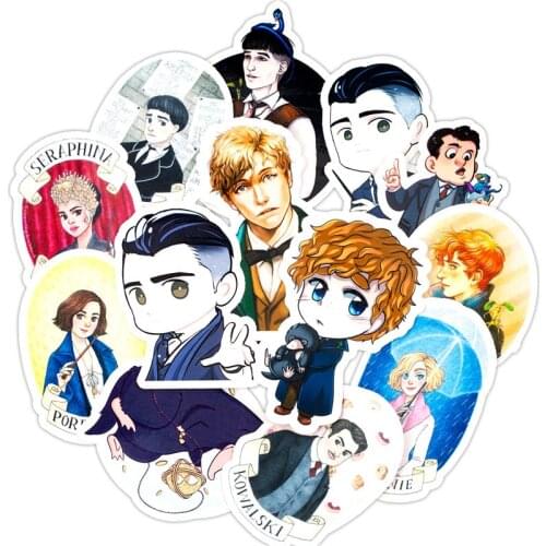 30PCS Pack Fantastic Beasts Stickers Set Stickers For Kids Luggage Skateboard Laptop Cartoon Anime Stickers For Children