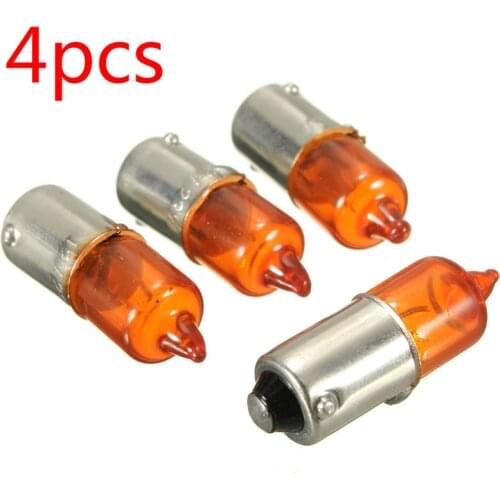 4pcs/lot Super Bright Universal 12v 21w Amber Auto Motorcycle Motorbike Scooter Mini Miniature Indicator Light Bulbs