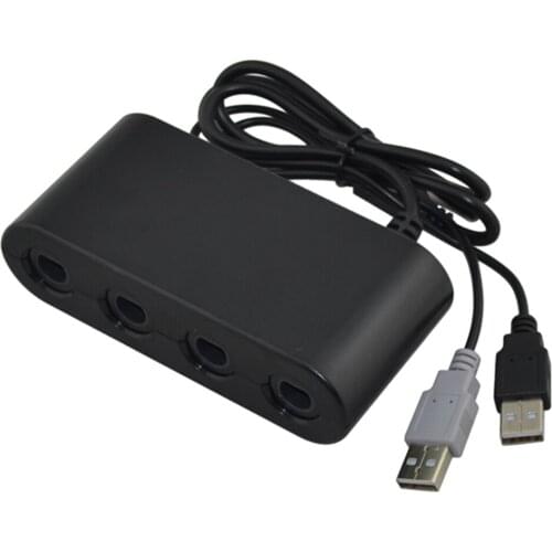 50pcs lots 4 ports for GameCube Controller Adapter converter adapter for WiiU