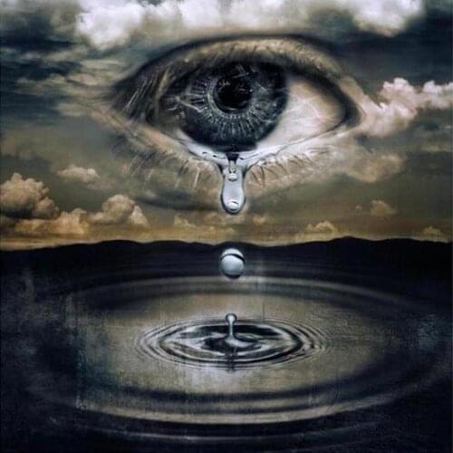 DIY diamond painting full diamond cross stitch living room bedroom dining room oil painting teardrop eyes decorative painting