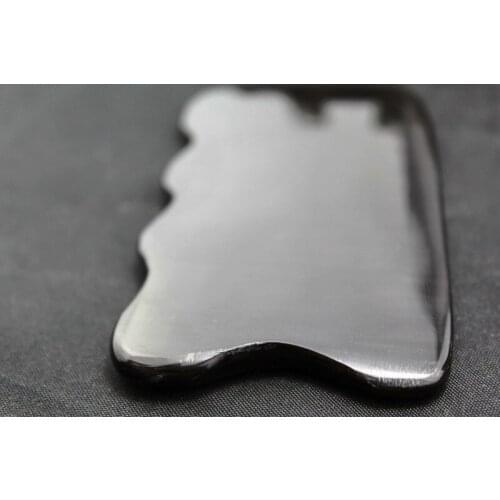 FREE SHIPPING 2pieces/lot Wholesale thicken square buffalo horn massage guasha board beauty face Scrapping plate 9.7X5.6X0.5 CM