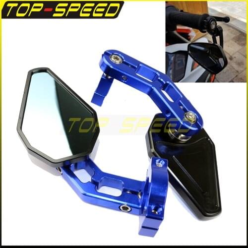 7/8" Handle Bar End Mirrors Side Mirror Motorcycle Universal For Harley Honda Suzuki Yamaha All Motorbike With Handebar 1" 7/8