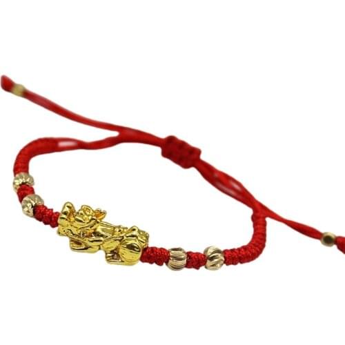 Brave Troops Lucky Red Rope Bracelet Adjustable Braided Bracelet Jewelry Gifts XXFB