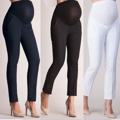 Spring Autumn Maternity Trousers Wear Clothes For Office Women Fashion Skinny Plus Size Pregnancy Pants Pregnant Clothing