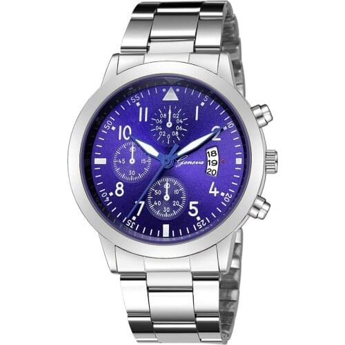 Geneva New Fashion Faux Chronograph Plated Classic Quartz Ladies Watch Women Crystals Wristwatches Relogio Feminino Gift 533