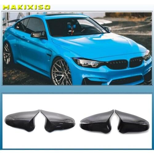 Rearview Mirror Covers For BMW F80 M3 F82 F83 M4 2015-2018 ABS Carbon Fiber Gloss Black
