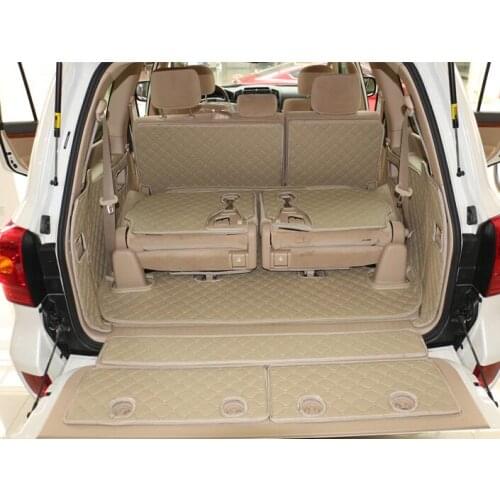 CHOWTOTO Custom Special Trunk Mats For Lexus LX 570 7seats Waterproof Boot Carpet For Lexus LX570 Lagguge Pad