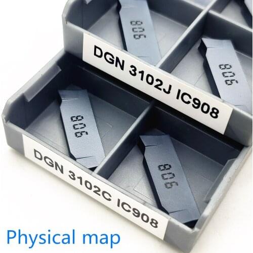 DGN3102J IC908 DGN3102C IC908 Grooving Carbide Insert High Quality Cutting Tool CNC Turning Insert Parting And Grooving Tool