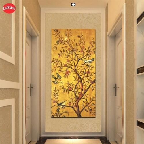 DIY diamond painting Traditional Fortune Tree and Birds cross stitch diamond full diamond embroidery full square/round drill