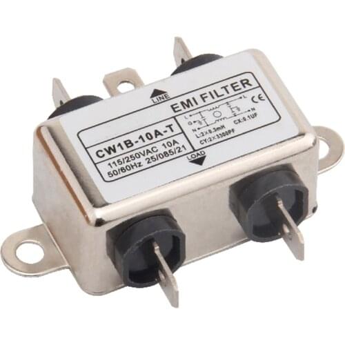 EMI Filter CW1B-10A-T 10A 115V 250V CW1B 50/60HZ