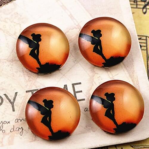 Hot Sale 20pcs 12mm Handmade Cool Style Photo Glass Cabochons (E6-11)