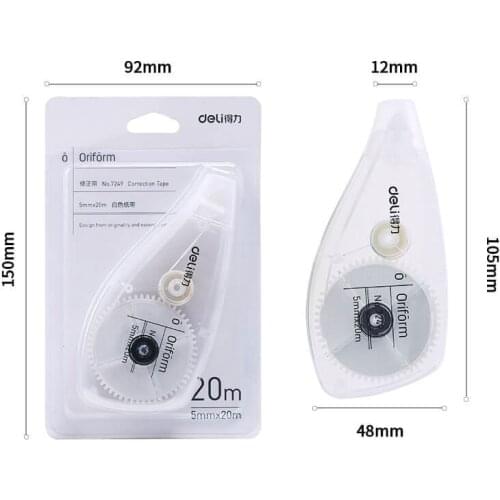 Deli stationery correction belt students correction belt stationery lovely creative large capacity office correction belt